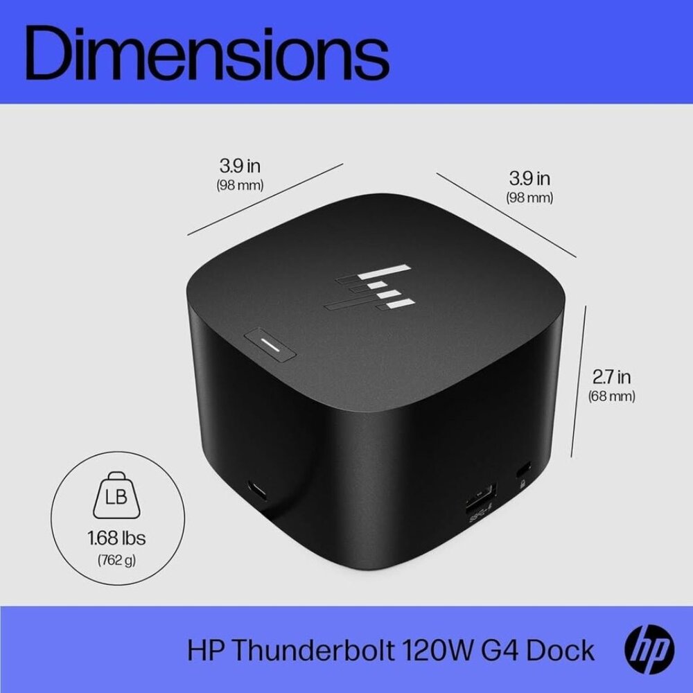 New~ HP Thunderbolt 4 Dock 120W G4 13-in-1 USB C Docking Station